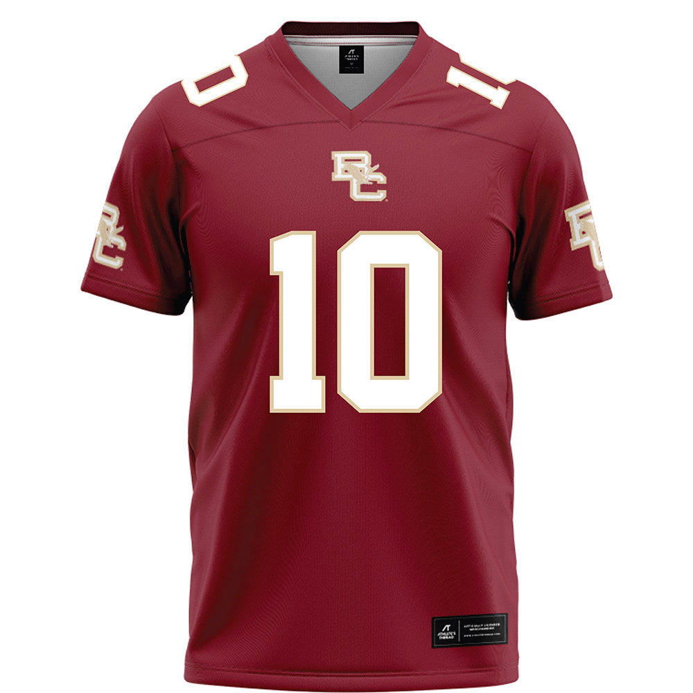 Boston College - NCAA Football : Jalen Cheek - Maroon Football Jersey