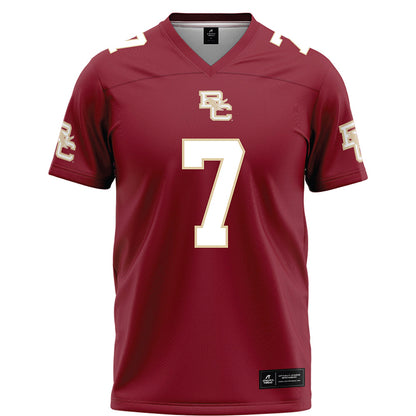 Boston College - NCAA Football : Jake Coniglio - Maroon Football Jersey-0