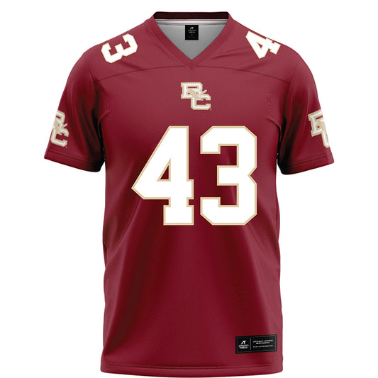 Boston College - NCAA Football : Griffin Collins - Maroon Football Jersey-0