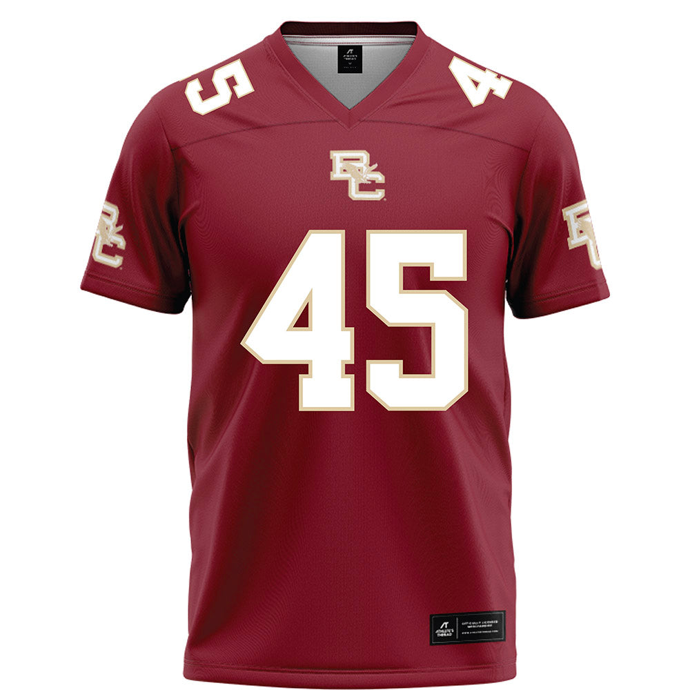 Boston College - NCAA Football : Ben Mann - Maroon Football Jersey-0