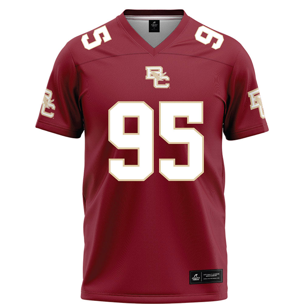 Boston College - NCAA Football : Liam Connor - Maroon Football Jersey