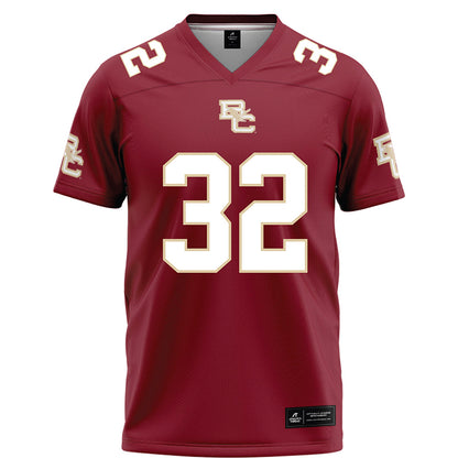 Boston College - NCAA Football : Charlie Comella - Maroon Football Jersey