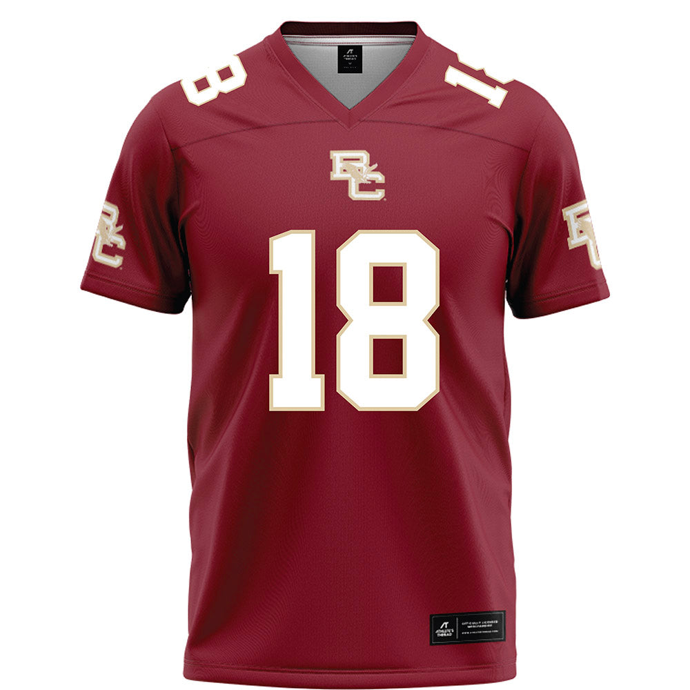 Boston College - NCAA Football : Peter Delaportas - Maroon Football Jersey