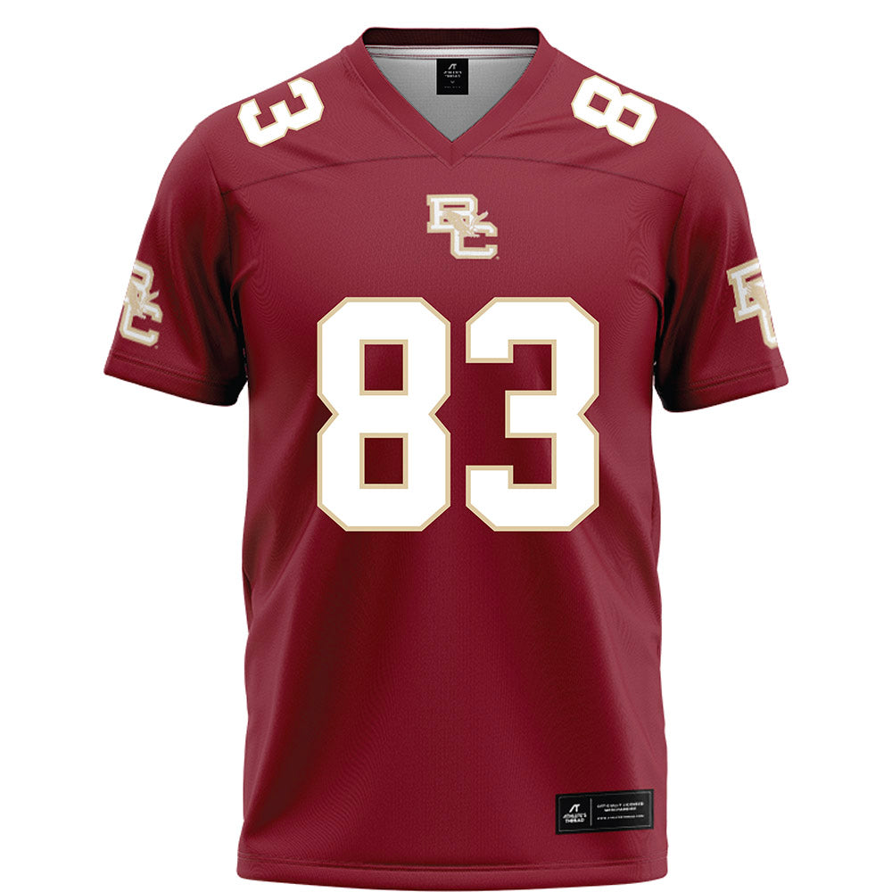 Boston College - NCAA Football : Luke McLaughlin - Maroon Football Jersey