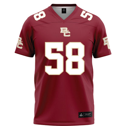 Boston College - NCAA Football : Will Straka - Maroon Football Jersey-0