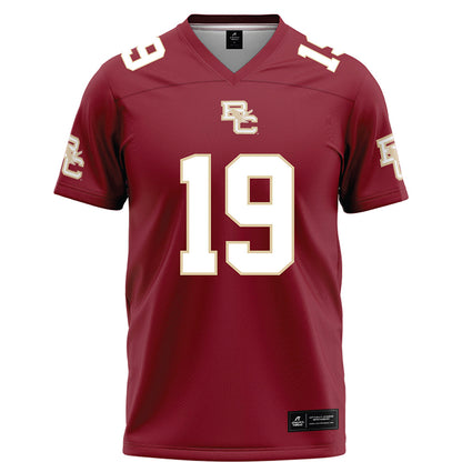 Boston College - NCAA Football : Ty Lockwood - Maroon Football Jersey-0