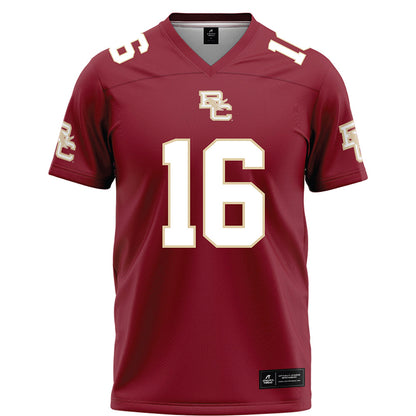Boston College - NCAA Football : Isaiah Farris - Maroon Football Jersey-0