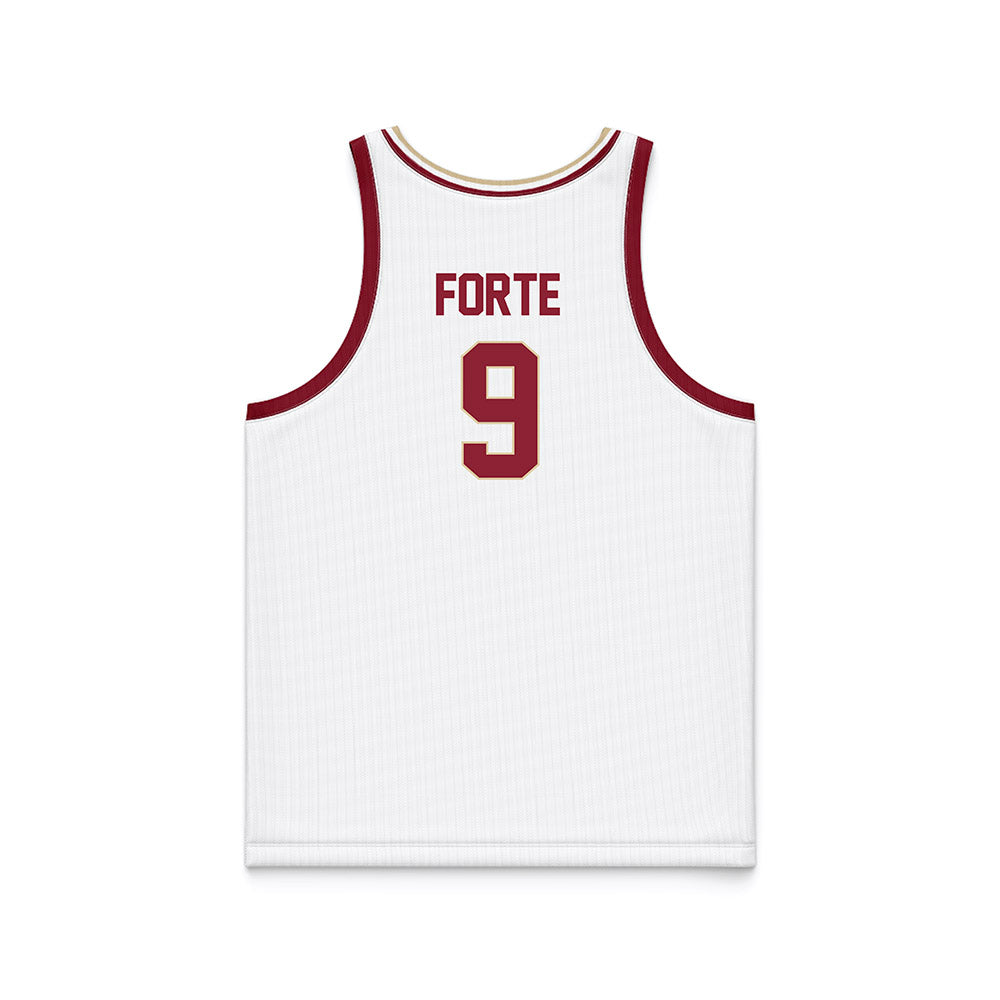 Boston College - NCAA Men's Basketball : Chase Forte - White Basketball Jersey-1