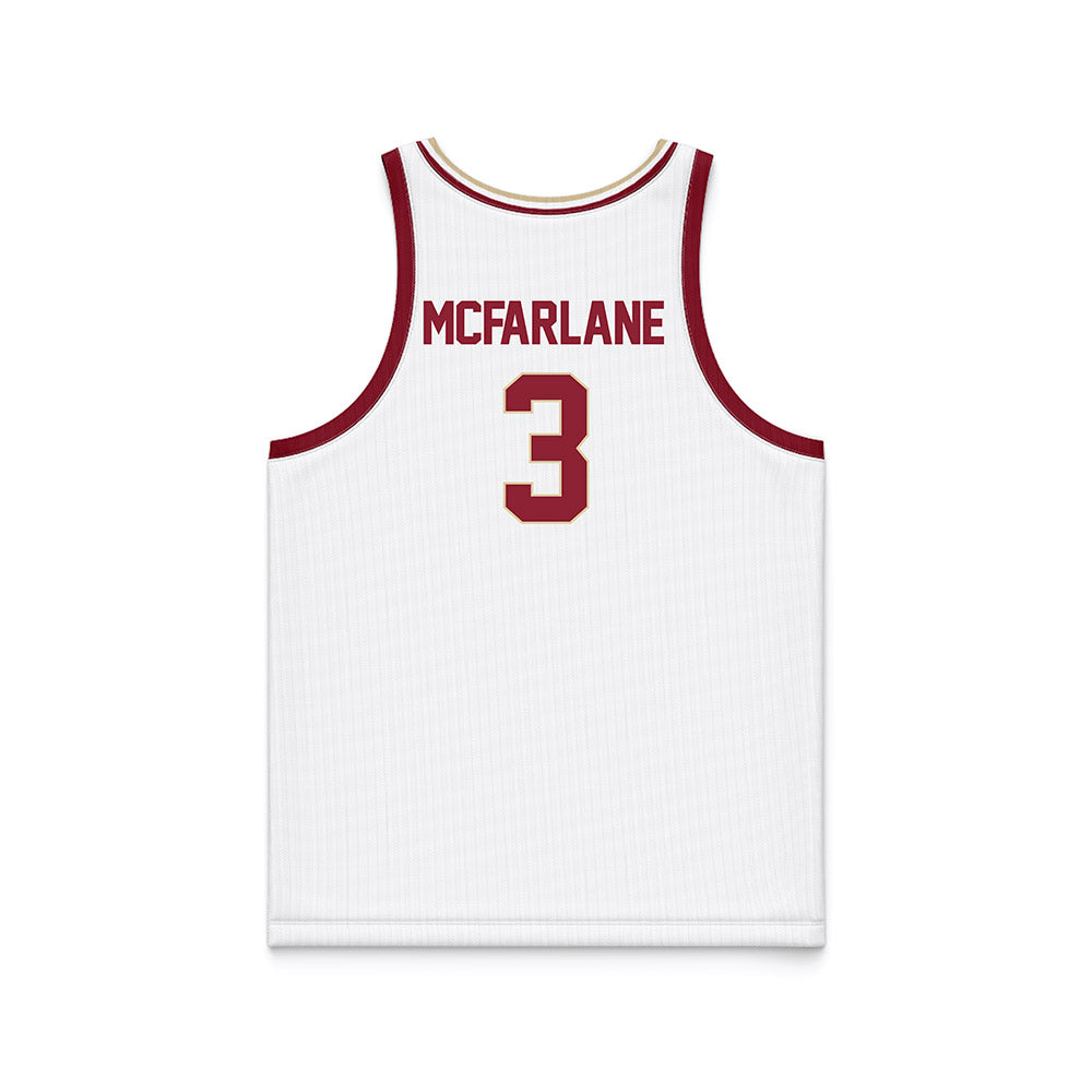 Boston College - NCAA Men's Basketball : Roger McFarlane - White Basketball Jersey