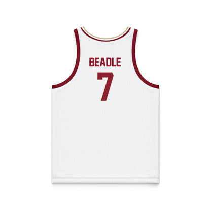 Boston College - NCAA Men's Basketball : Joshua Beadle - White Basketball Jersey