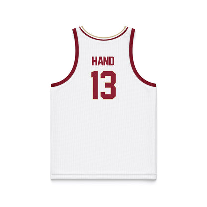 Boston College - NCAA Men's Basketball : Donald Hand - White Basketball Jersey