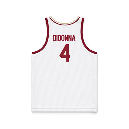 Boston College - NCAA Men's Basketball : Jack Didonna - White Basketball Jersey-1