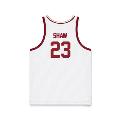 Boston College - NCAA Men's Basketball : Aidan Shaw - White Basketball Jersey-1
