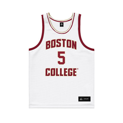 Boston College - NCAA Men's Basketball : Frederick Payne - White Basketball Jersey