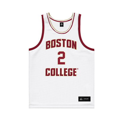 Boston College - NCAA Men's Basketball : Jack Bailey - White Basketball Jersey-0