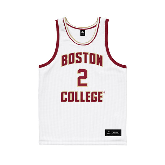 Boston College - NCAA Men's Basketball : Jack Bailey - White Basketball Jersey-0