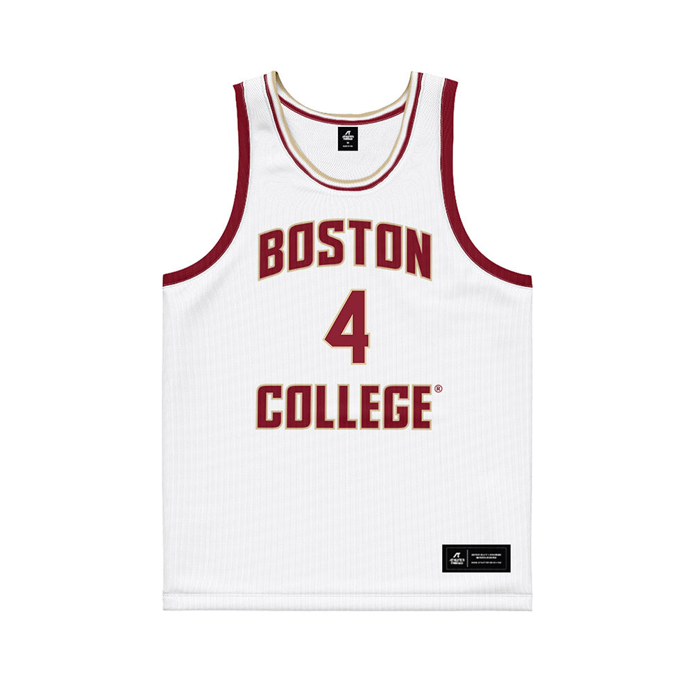 Boston College - NCAA Men's Basketball : Jack Didonna - White Basketball Jersey-0