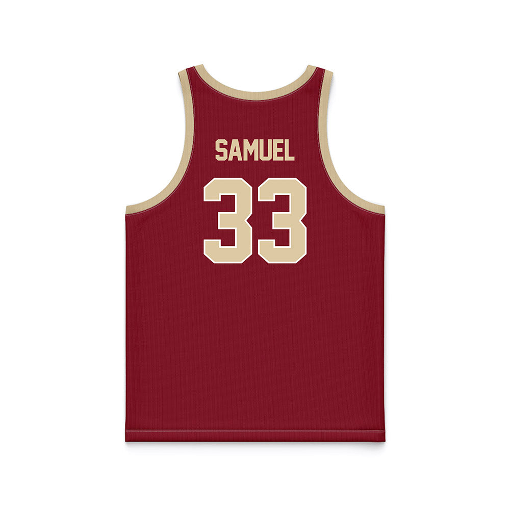 Boston College - NCAA Women's Basketball : Savannah Samuel - Maroon Basketball Jersey-1