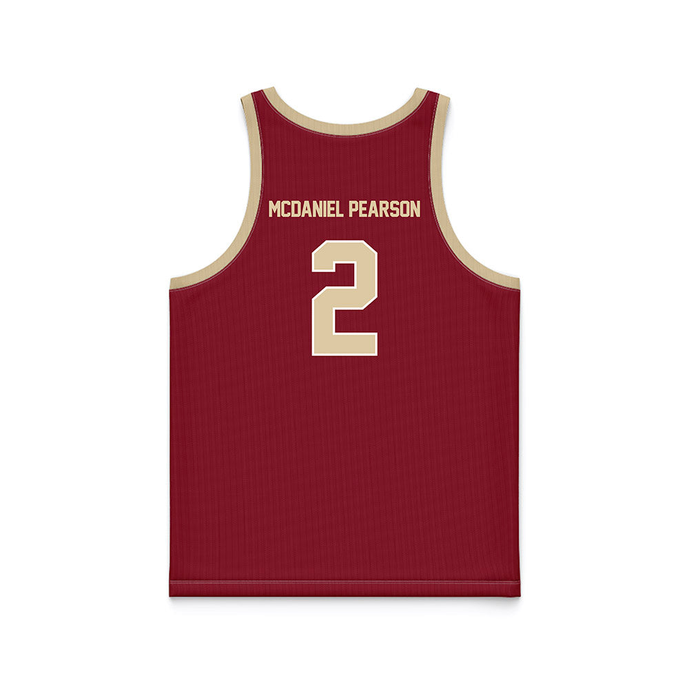 Boston College - NCAA Women's Basketball : Teionni McDaniel Pearson - Maroon Basketball Jersey-1