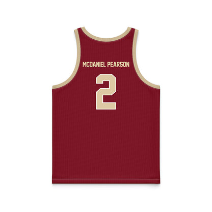 Boston College - NCAA Women's Basketball : Teionni McDaniel Pearson - Maroon Basketball Jersey-1