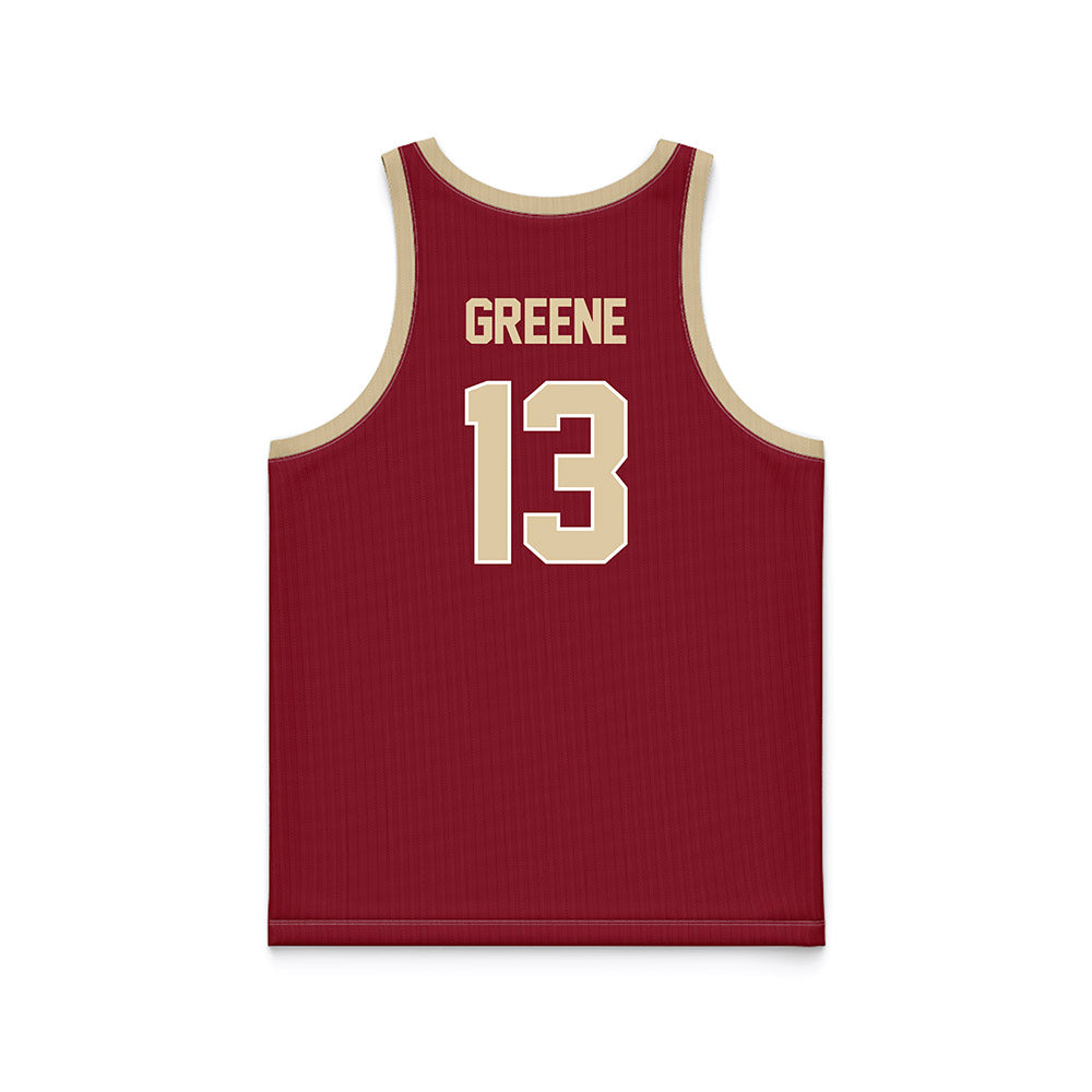 Boston College - NCAA Women's Basketball : Tatum Greene - Maroon Basketball Jersey