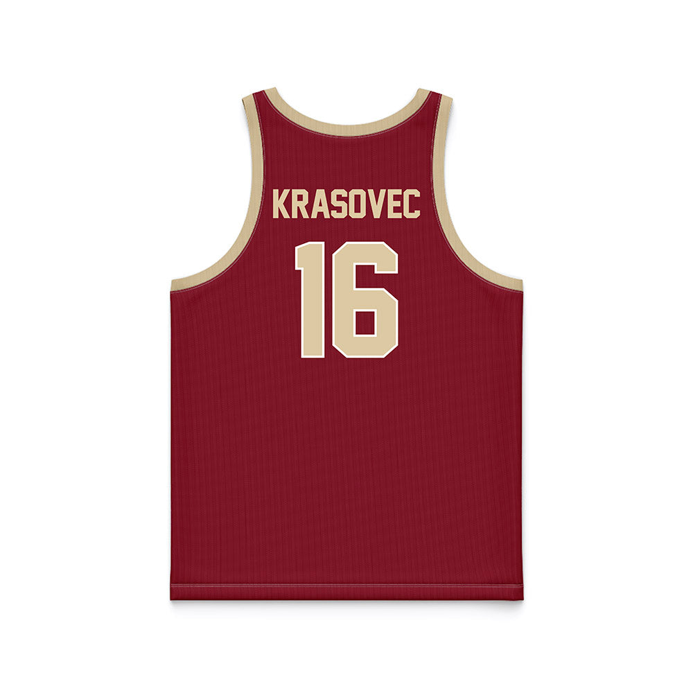 Boston College - NCAA Women's Basketball : Lili Krasovec - Maroon Basketball Jersey-1