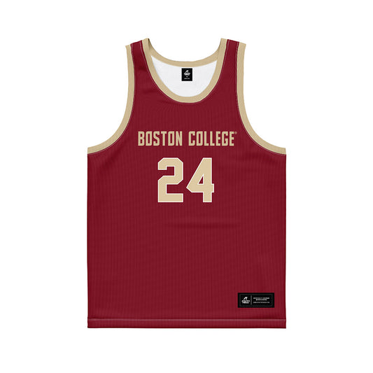 Boston College - NCAA Women's Basketball : Dontavia Waggoner - Maroon Basketball Jersey