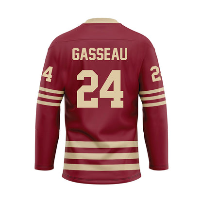 Boston College - NCAA Men's Ice Hockey : Andre Gasseau - Maroon Hockey Jersey