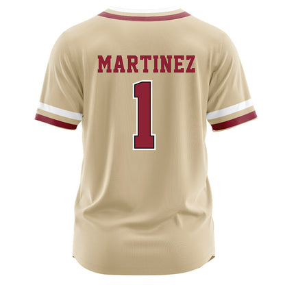 Boston College - NCAA Baseball : Sean Martinez - Gold Jersey-1