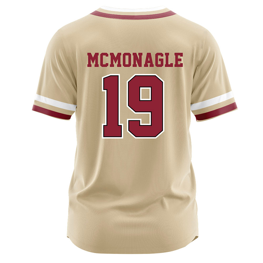 Boston College - NCAA Baseball : Brian McMonagle - Gold Jersey