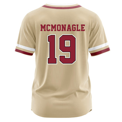 Boston College - NCAA Baseball : Brian McMonagle - Gold Jersey