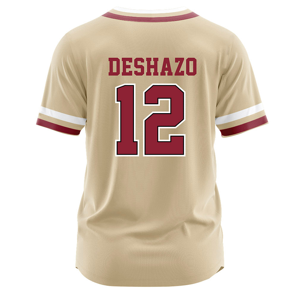 Boston College - NCAA Baseball : Owen DeShazo - Gold Jersey