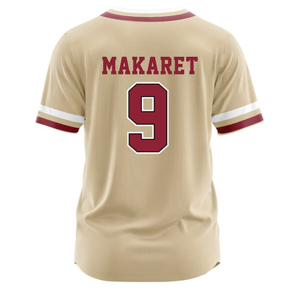 Boston College - NCAA Baseball : Gabe Makaret - Gold Jersey-1