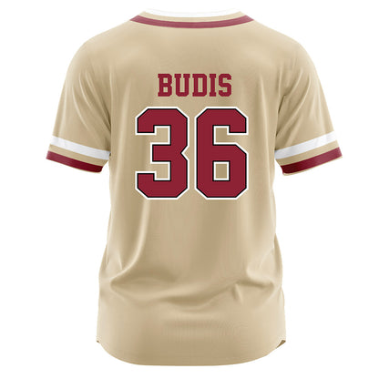 Boston College - NCAA Baseball : Sean Budis - Gold Jersey-1