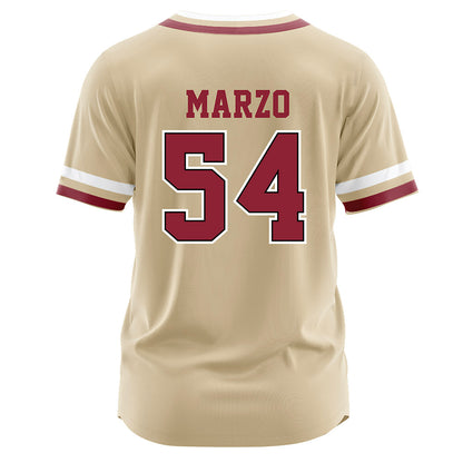 Boston College - NCAA Baseball : Ethan Marzo - Gold Jersey-1