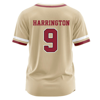 Boston College - NCAA Baseball : Aidan Harrington - Gold Jersey