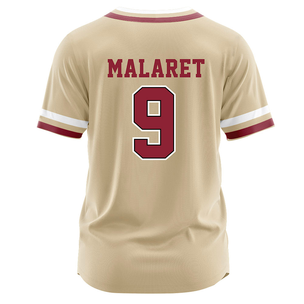 Boston College - NCAA Baseball : Gabriel Malaret - Gold Jersey-1