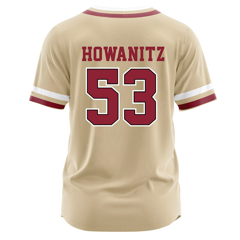 Boston College - NCAA Baseball : Dylan Howanitz - Gold Jersey