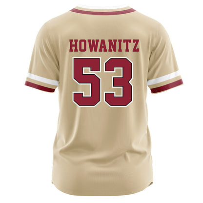 Boston College - NCAA Baseball : Dylan Howanitz - Gold Jersey