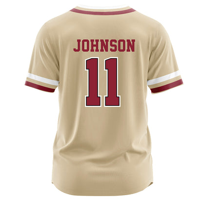 Boston College - NCAA Baseball : Gunnar Johnson - Gold Jersey-1
