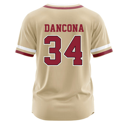 Boston College - NCAA Baseball : Luke Dancona - Gold Jersey-1