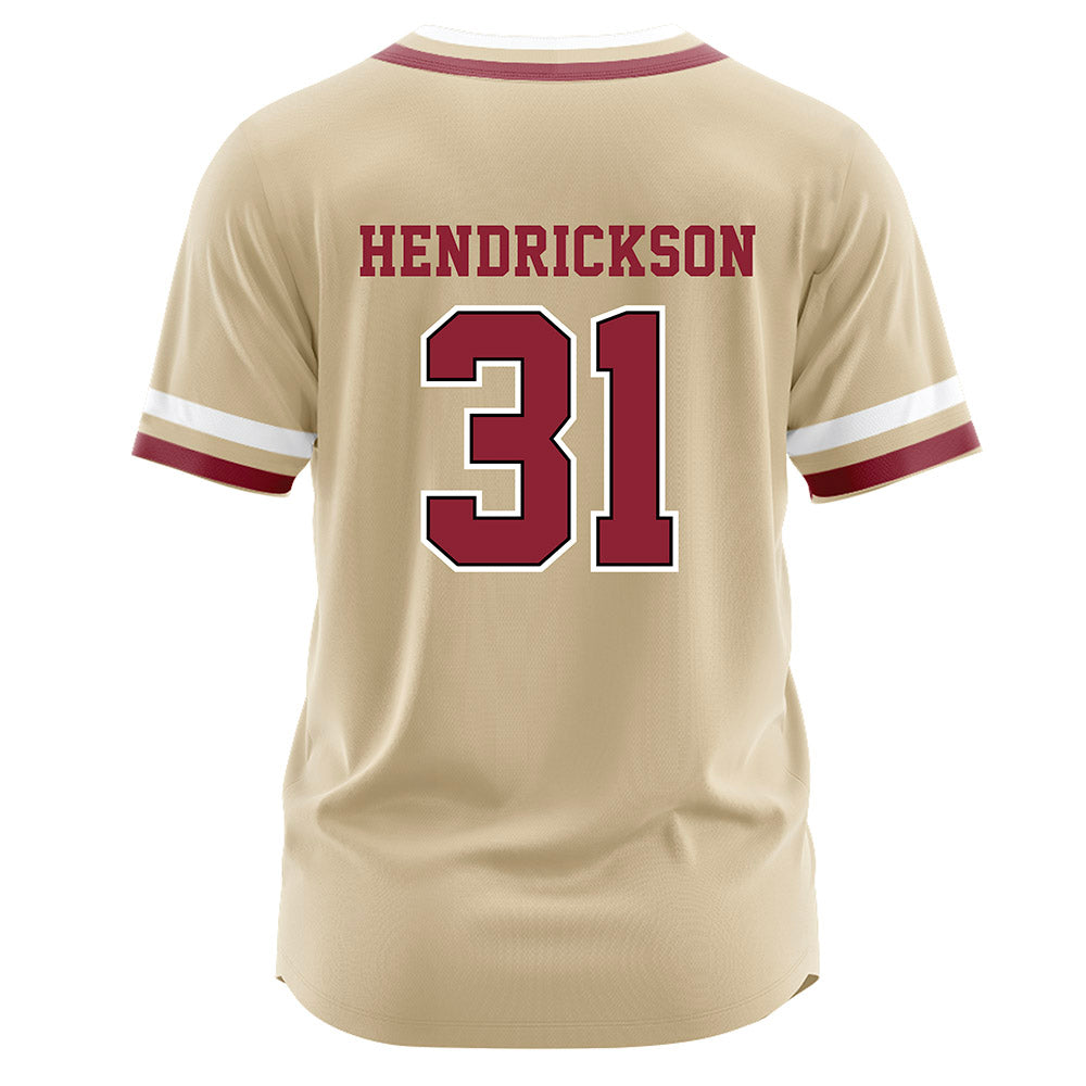 Boston College - NCAA Baseball : Carter Hendrickson - Gold Jersey-1