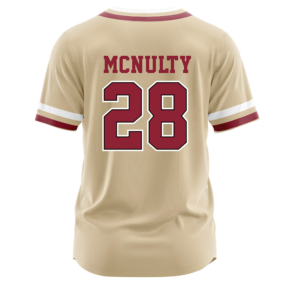 Boston College - NCAA Baseball : Sam McNulty - Gold Jersey