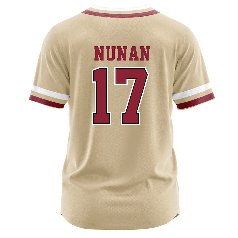 Boston College - NCAA Baseball : Matthew Nunan - Gold Jersey