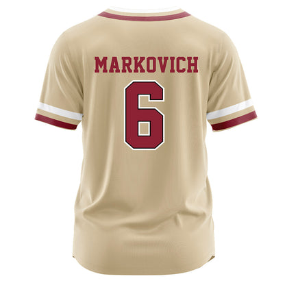 Boston College - NCAA Baseball : Chris Markovich - Gold Jersey