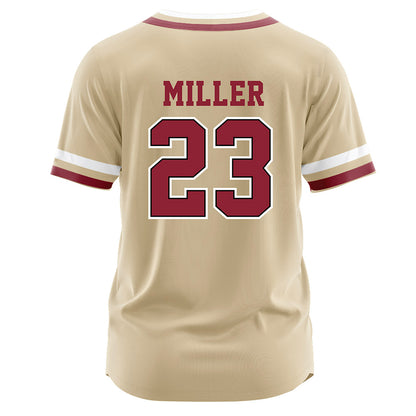 Boston College - NCAA Baseball : Brady Miller - Gold Jersey