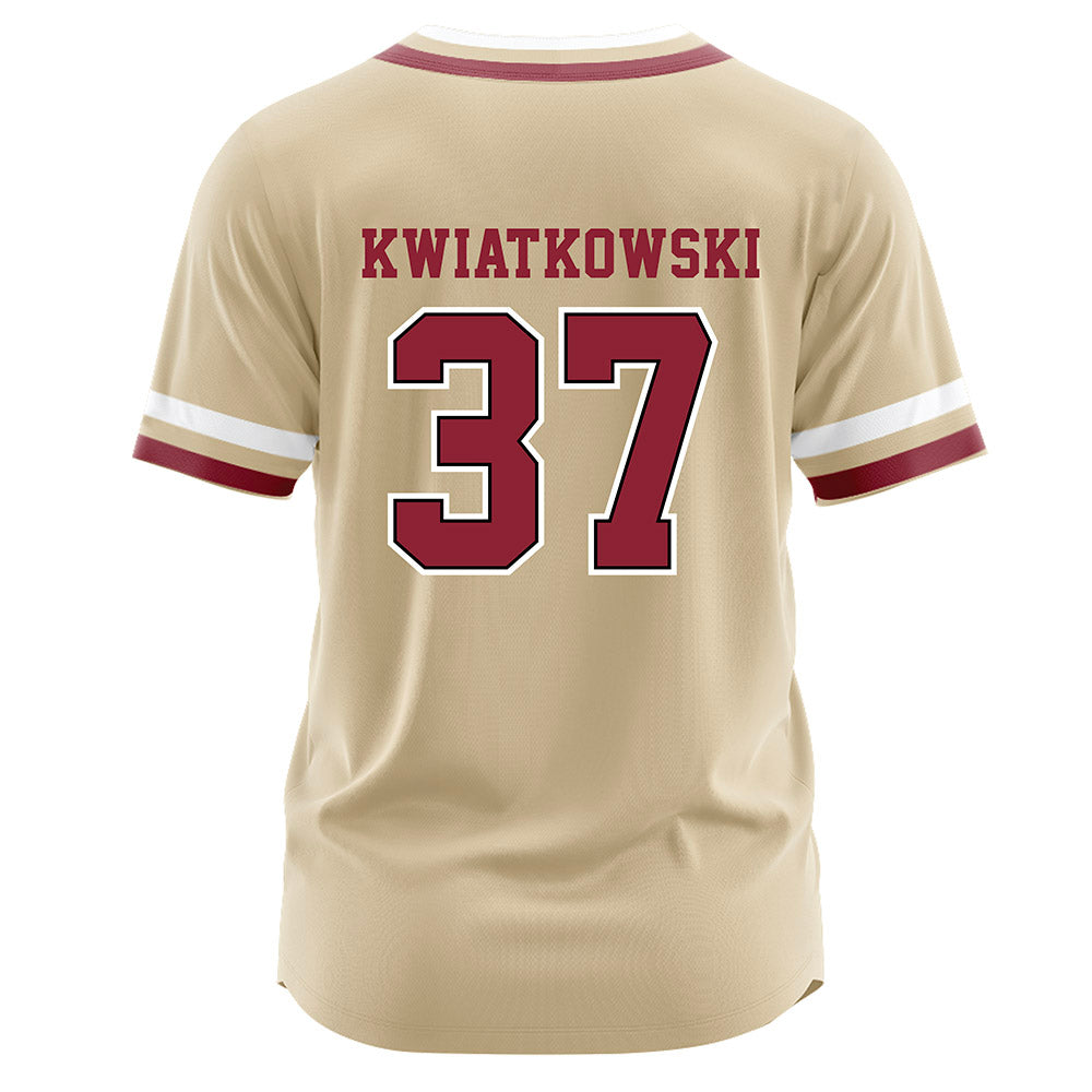 Boston College - NCAA Baseball : John Kwiatkowski - Gold Jersey