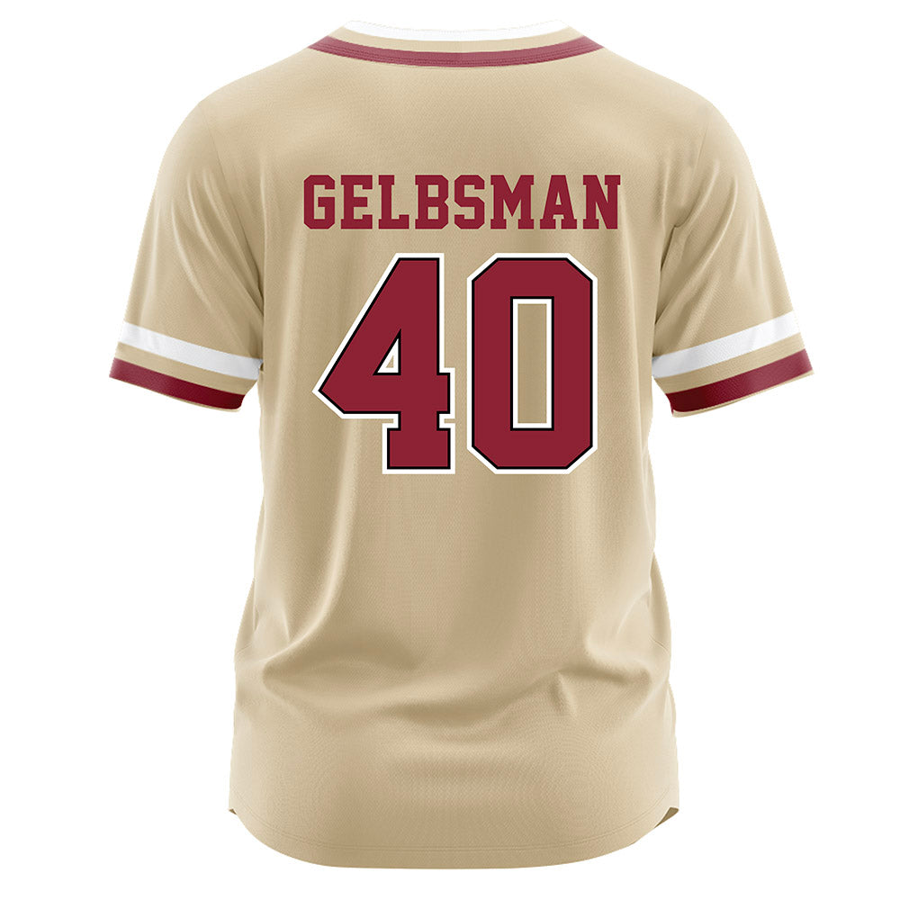 Boston College - NCAA Baseball : Aidan Gelbsman - Gold Jersey-1