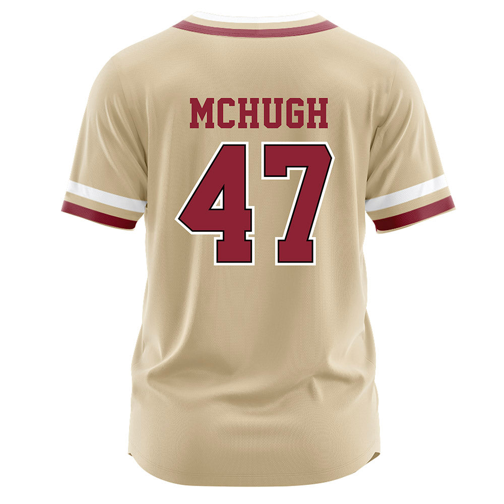 Boston College - NCAA Baseball : Nate Mchugh - Gold Jersey