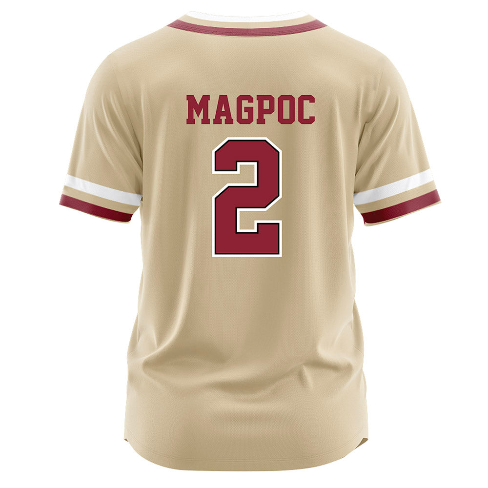 Boston College - NCAA Baseball : Adam Magpoc - Gold Jersey